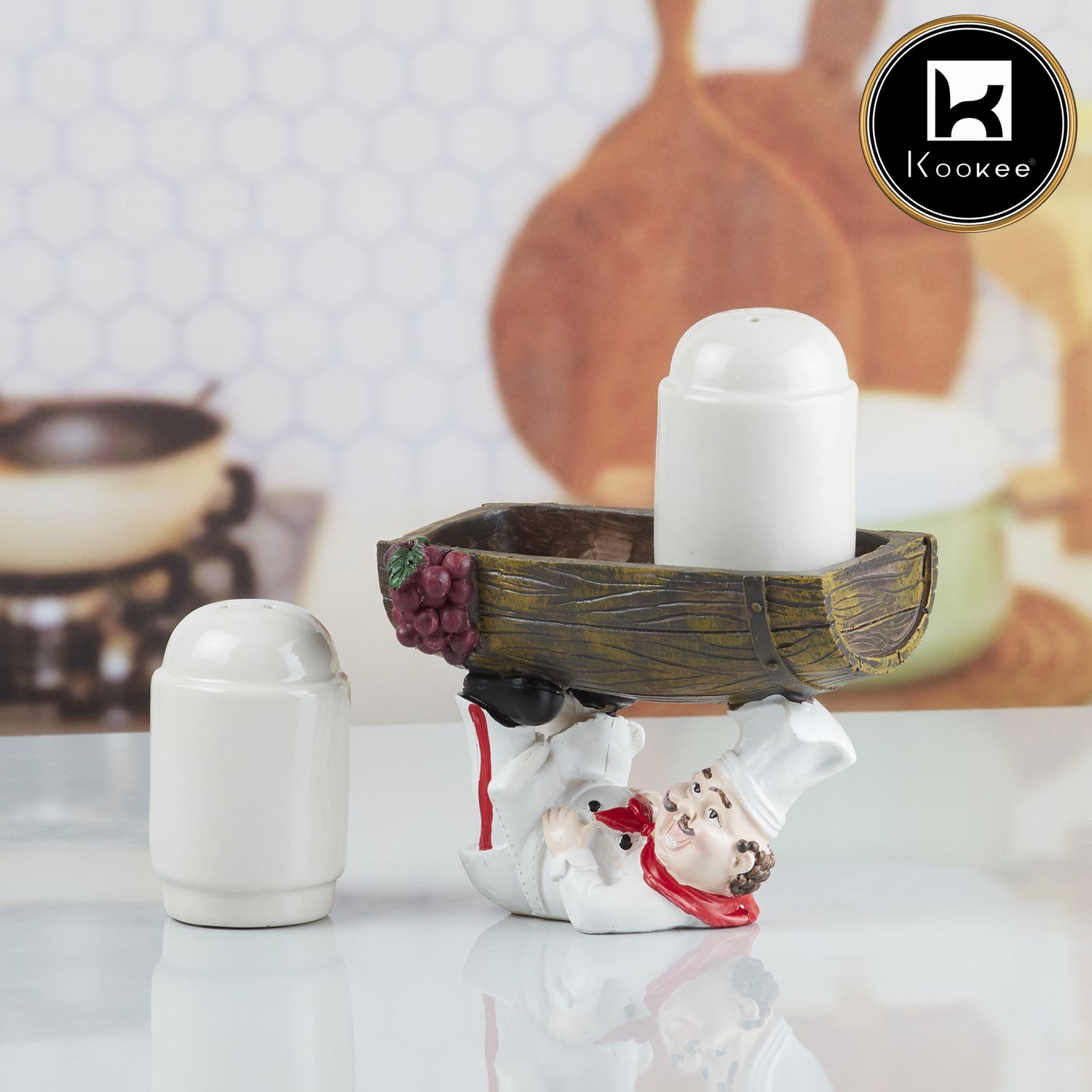 Kookee Salt and Pepper Sets, White, ART10344
