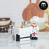 Polyresin Chef Salt and Pepper Shakers Set holder (10348)