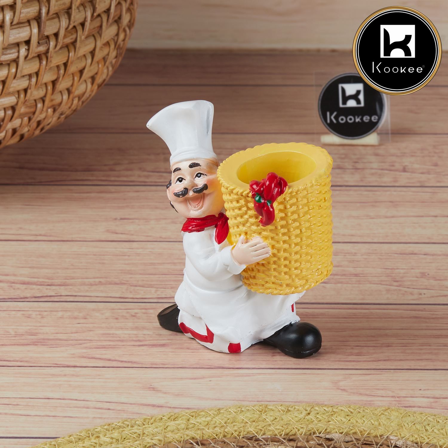 Polyresin Chef Toothpick holder tabletop (V-TPICK-001-1)
