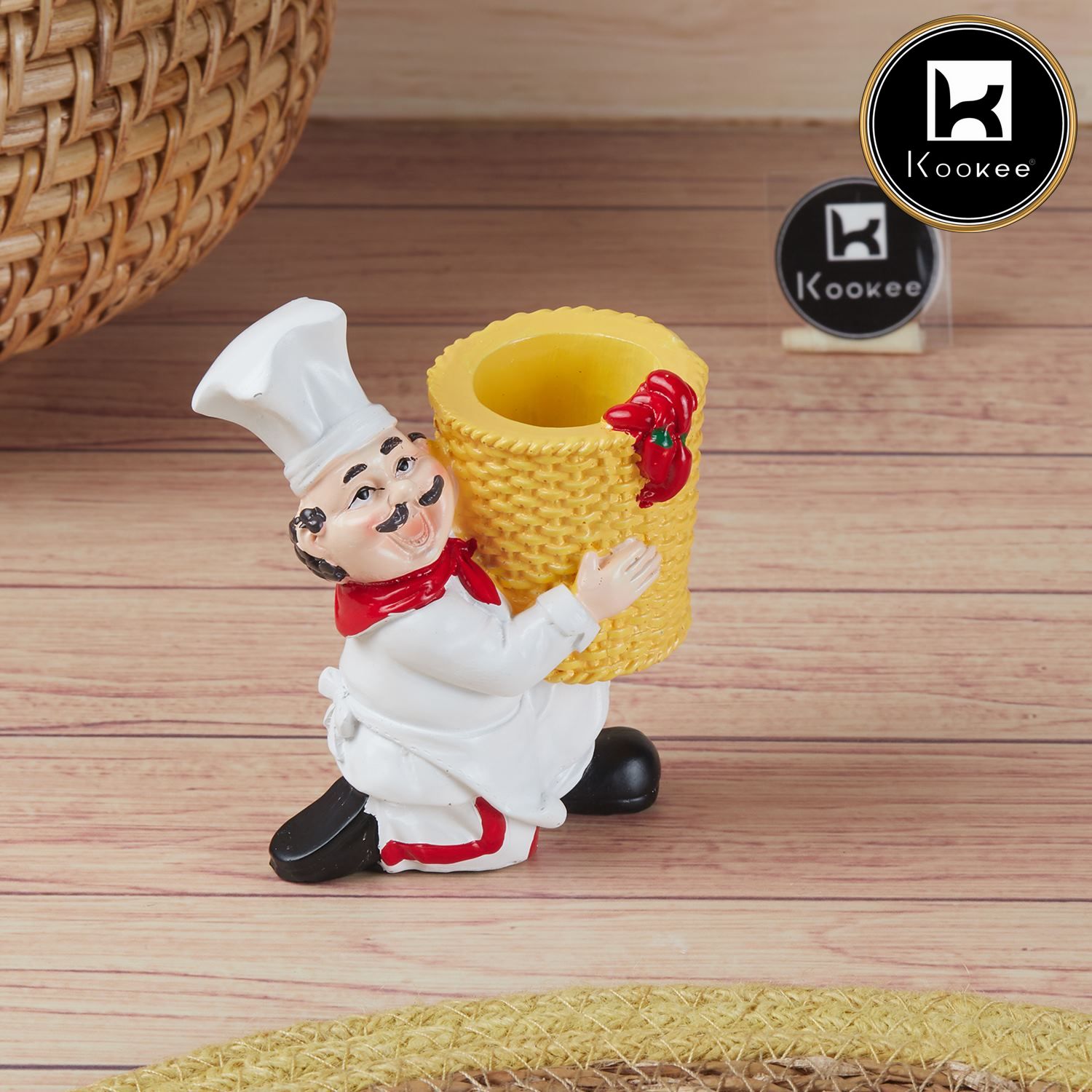 Polyresin Chef Toothpick holder tabletop (V-TPICK-001-1)