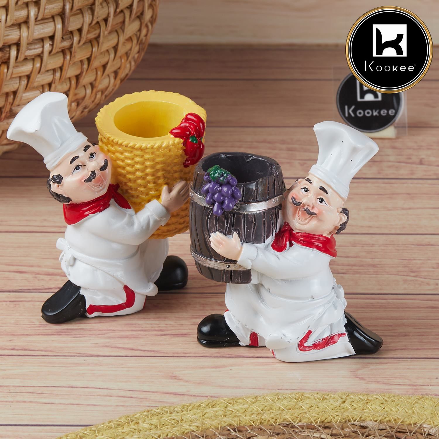 Polyresin Chef Toothpick holder tabletop (V-TPICK-001-1)