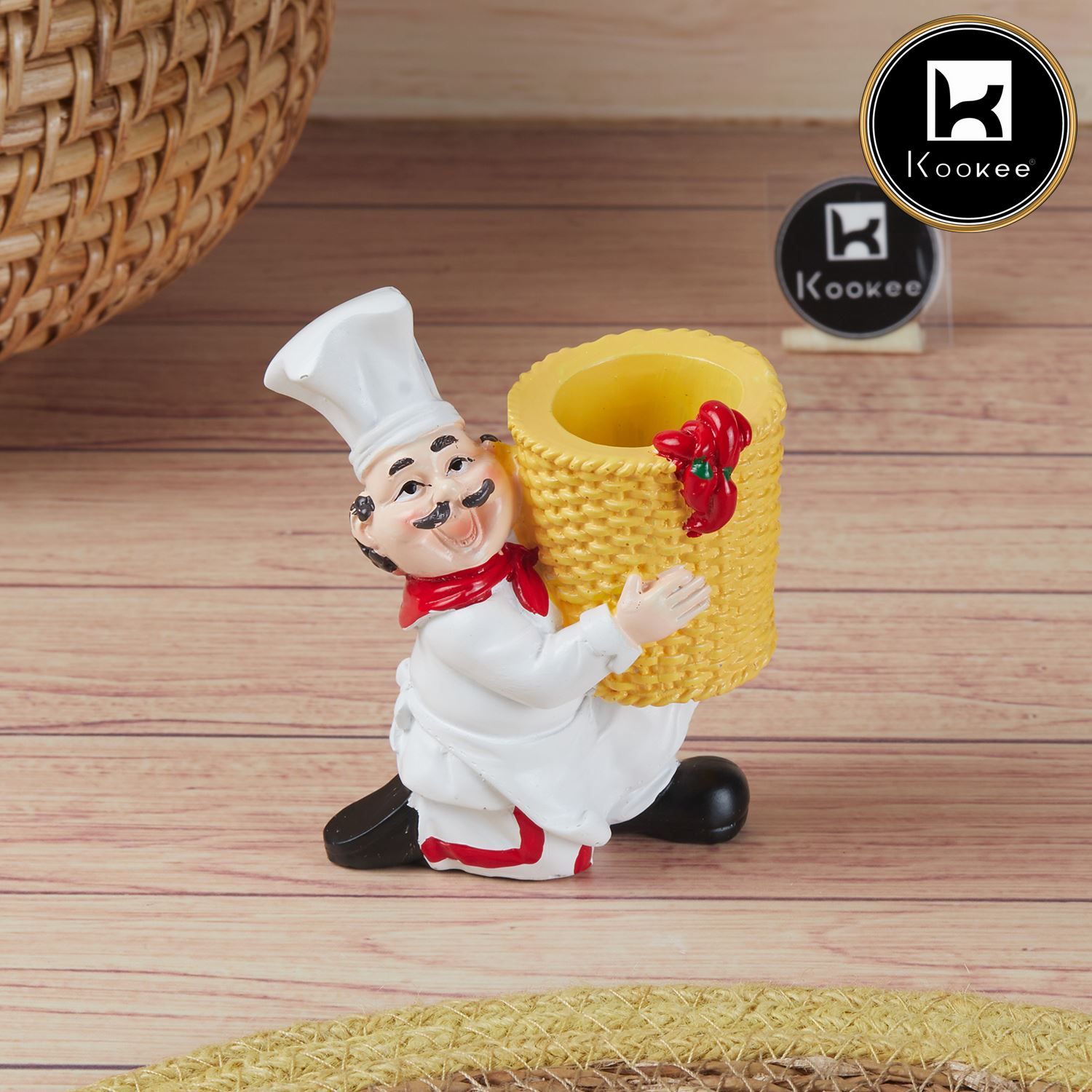 Kookee Polyresin Chef Toothpick holder tabletop (10349)