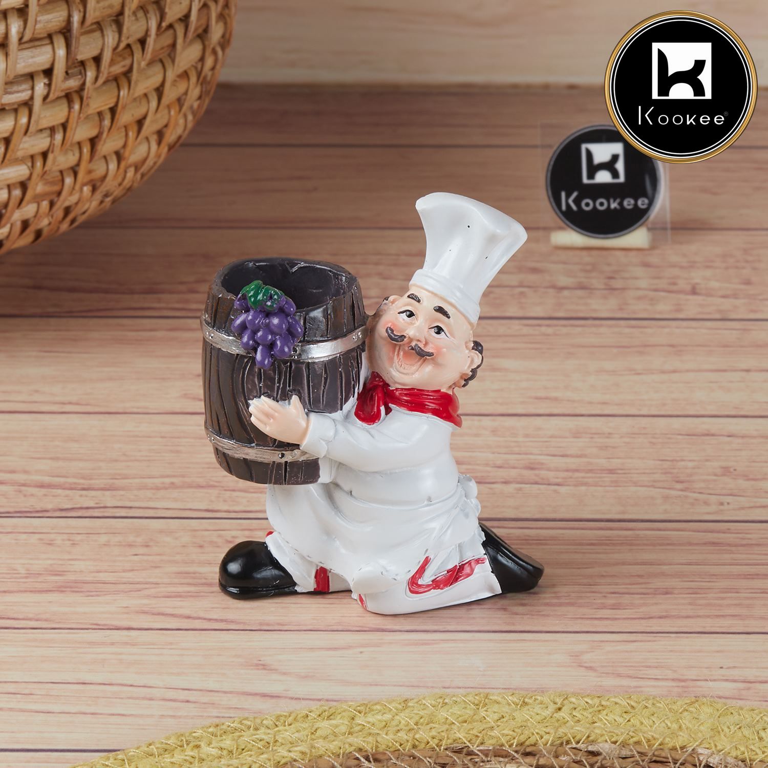 Kookee Polyresin Chef Toothpick holder tabletop (10350)