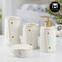 Ceramic Bathroom Set of 4 with Soap Dispenser (10373)