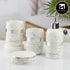 Ceramic Bathroom Set of 4 with Soap Dispenser (10376)