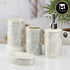 Ceramic Bathroom Set of 4 with Soap Dispenser (10377)