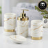 Ceramic Bathroom Set of 4 with Soap Dispenser (10382)