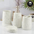 Ceramic Bathroom Set of 4 with Soap Dispenser (10383)