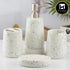 Ceramic Bathroom Set of 4 with Soap Dispenser (10383)