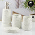 Ceramic Bathroom Set of 4 with Soap Dispenser (10383)