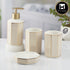 Ceramic Bathroom Set of 4 with Soap Dispenser (10388)