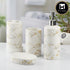 Ceramic Bathroom Set of 4 with Soap Dispenser (10389)