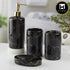 Ceramic Bathroom Set of 4 with Soap Dispenser (10390)