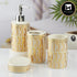 Ceramic Bathroom Set of 4 with Soap Dispenser (10394)