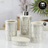 Ceramic Bathroom Set of 4 with Soap Dispenser (10395)