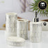 Ceramic Bathroom Set of 4 with Soap Dispenser (10395)