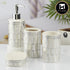 Ceramic Bathroom Set of 4 with Soap Dispenser (10395)