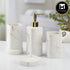 Ceramic Bathroom Set of 4 with Soap Dispenser (10398)