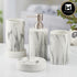 Ceramic Bathroom Set of 4 with Soap Dispenser (10424)