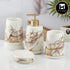 Ceramic Bathroom Set of 4 with Soap Dispenser (10427)