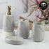 Ceramic Bathroom Set of 4 with Soap Dispenser (10430)