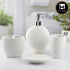 Ceramic Bathroom Set of 4 with Soap Dispenser (10431)