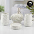 Ceramic Bathroom Set of 4 with Soap Dispenser (10432)