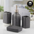 Ceramic Bathroom Accessories Set of 4 with Soap Dispenser (10446)