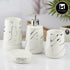 Ceramic Bathroom Set of 4 with Soap Dispenser (10457)