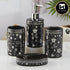 Ceramic Bathroom Set of 4 with Soap Dispenser (10463)