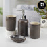 Ceramic Bathroom Set of 4 with Soap Dispenser (10464)