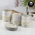 Ceramic Bathroom Set of 4 with Soap Dispenser (10472)