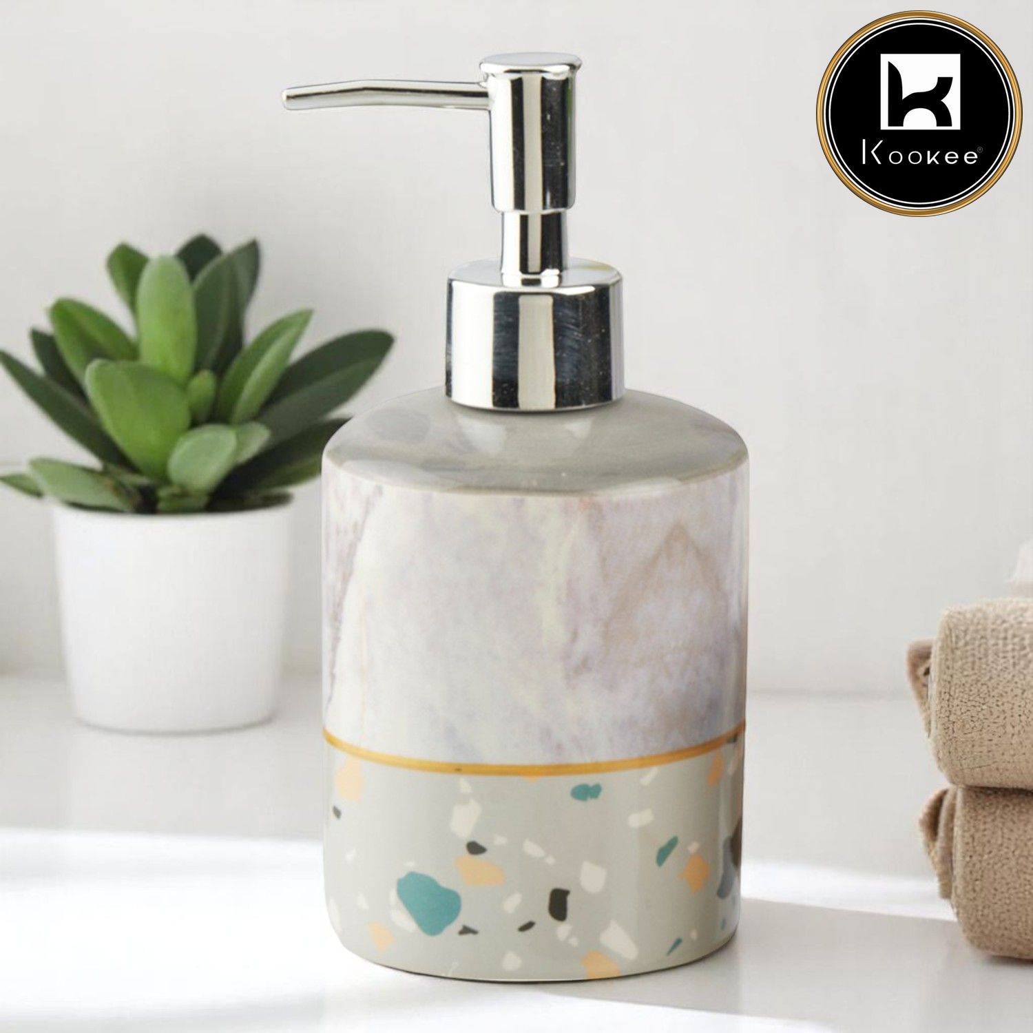 Kookee Ceramic Soap Dispensers, 1 piece (10472-SD)