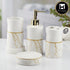 Ceramic Bathroom Set of 4 with Soap Dispenser (10476)