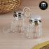 Acrylic Salt and Pepper Shakers Set with tray for Dining Table (10481)