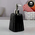 Ceramic Soap Dispenser for handwash for Bathroom, Black, (Set of 4) (10555)