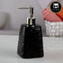 Ceramic Soap Dispenser for handwash for Bathroom, Black, (Set of 1) (10601)