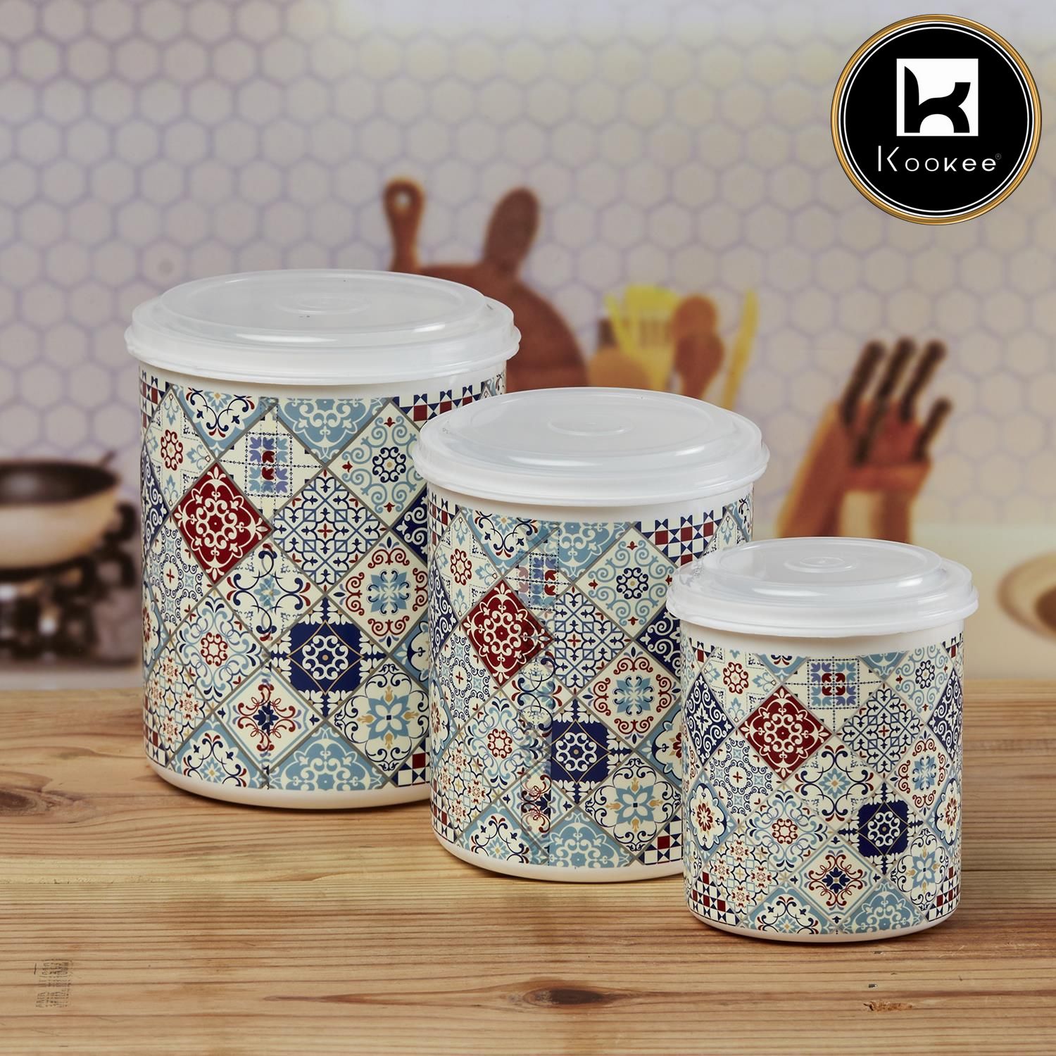 Kookee Plastic Containers, Multi, ART10686