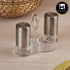 Acrylic Salt and Pepper Shakers Set with tray for Dining Table (10703)