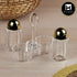 Acrylic Salt and Pepper Shakers Set with tray for Dining Table (10059)