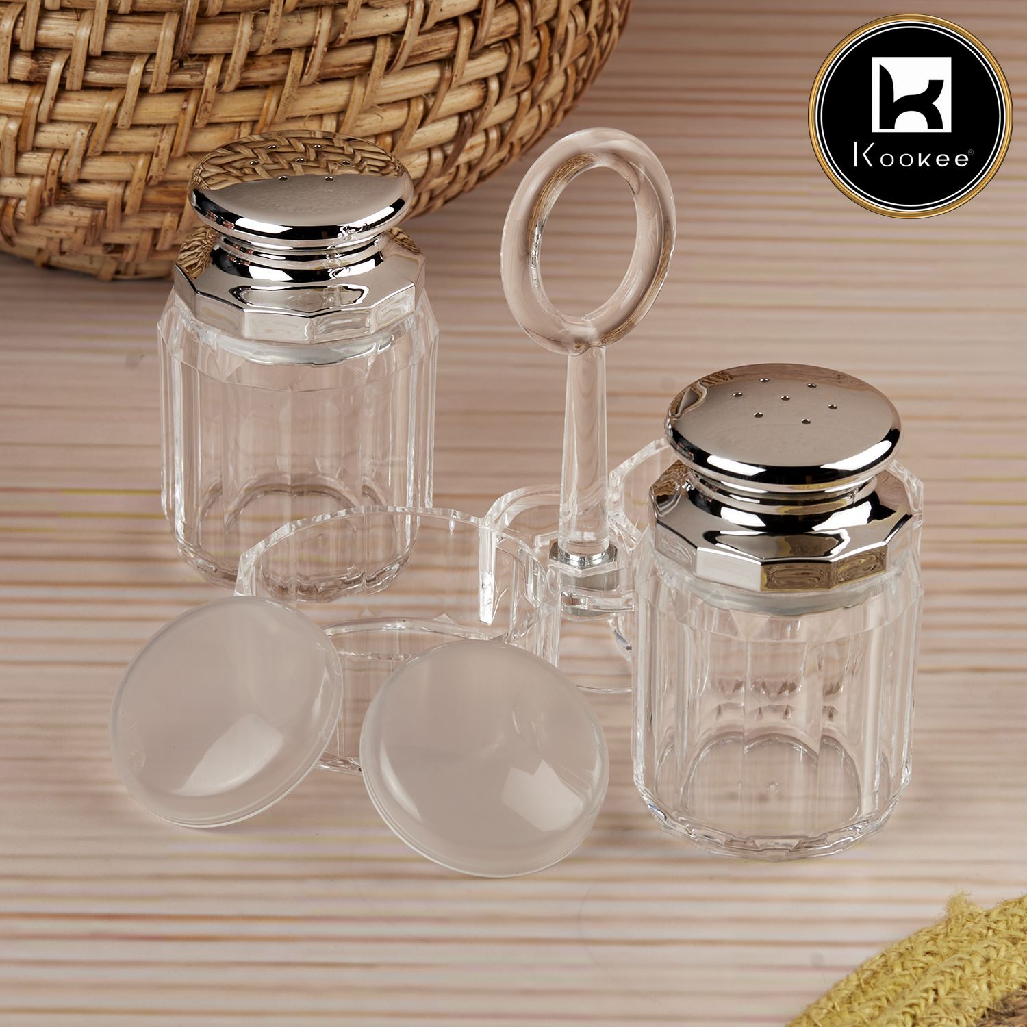 Kookee Salt and Pepper Sets, Transparent, ART10707