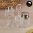 Acrylic Salt and Pepper Shakers Set with tray for Dining Table (10707)