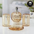 Acrylic Bathroom Set of 4 with Soap Dispenser (10720)