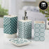 Ceramic Bathroom Set of 4 with Soap Dispenser (10723)