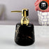 Ceramic Soap Dispenser for handwash for Bathroom, Black, (Set of 1) (10728)