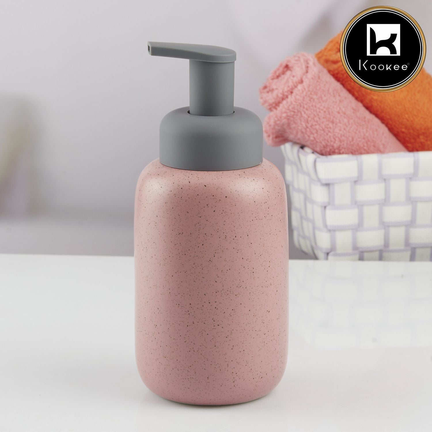Kookee Ceramic Soap Dispensers, Pink, ART10733