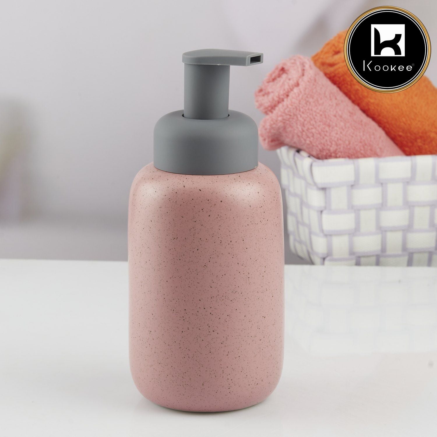 Kookee Ceramic Soap Dispensers, Pink, ART10733