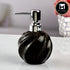 Ceramic Soap Dispenser for handwash for Bathroom, Black, (Set of 1) (10742)