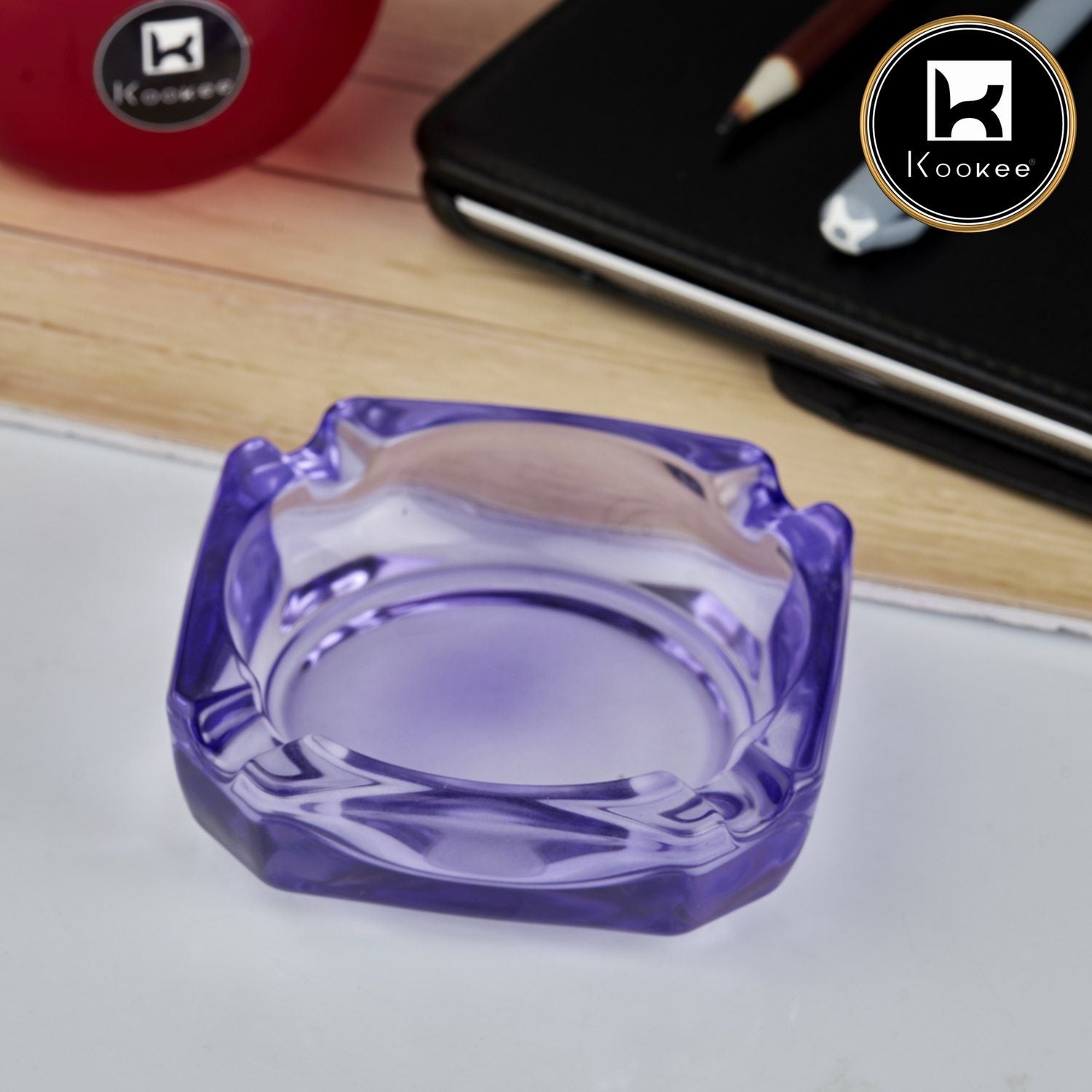 Kookee Glass Ashtray for Cigarettes (10748)