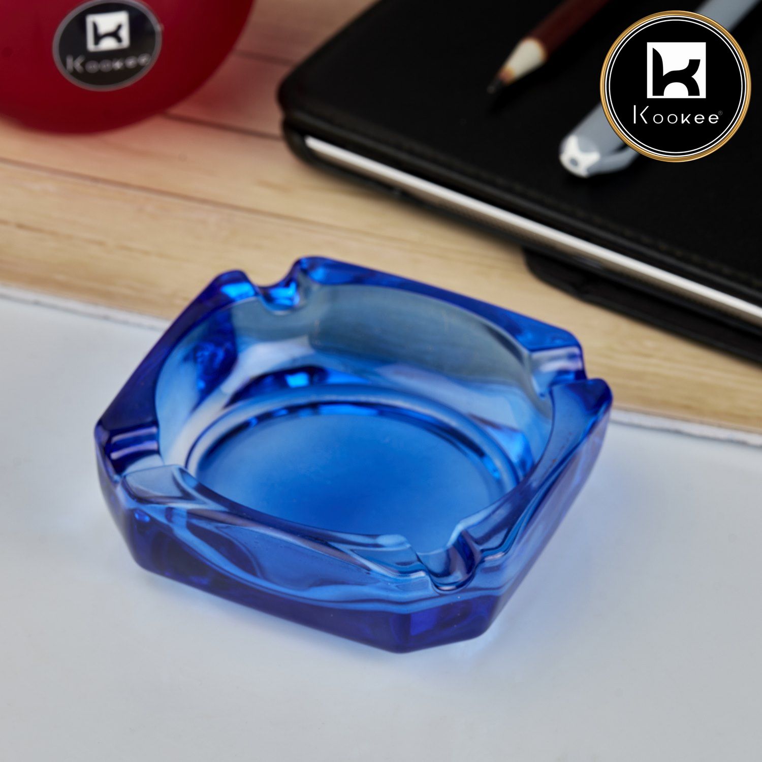 Kookee Glass Ashtray for Cigarettes (10749)